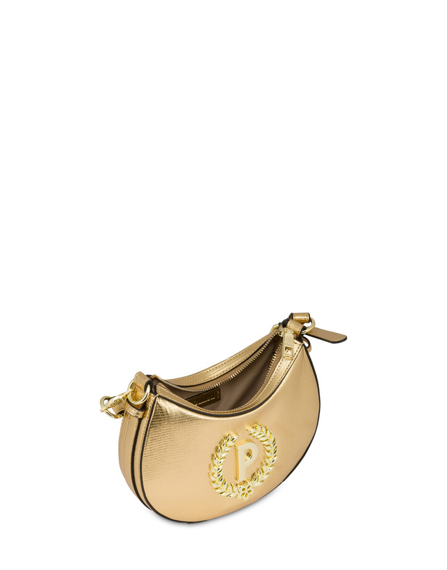 Pollini Mini Hobo Bag Laminata Ibis Oro Moda