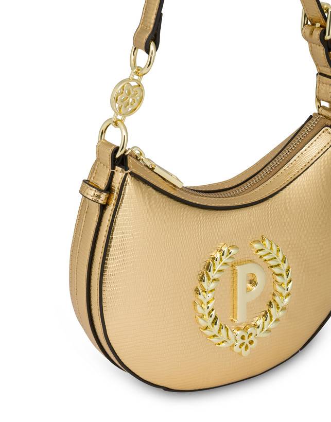 Pollini Mini Hobo Bag Laminata Ibis Oro Moda