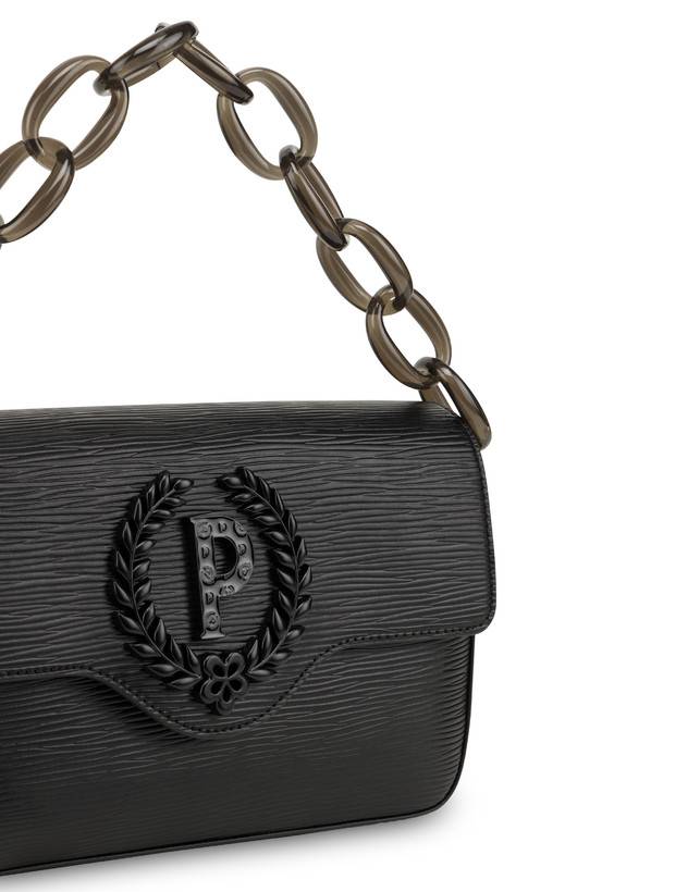 Pollini Candy Bag Con Maxi Catena Nero Italia