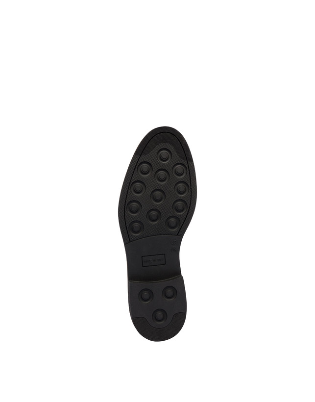 Pollini Derby In Crosta Con Broguering Corinto Grafite Vendita