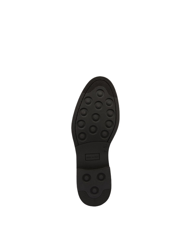 Pollini Derby In Crosta Con Broguering Corinto Blu Promozione