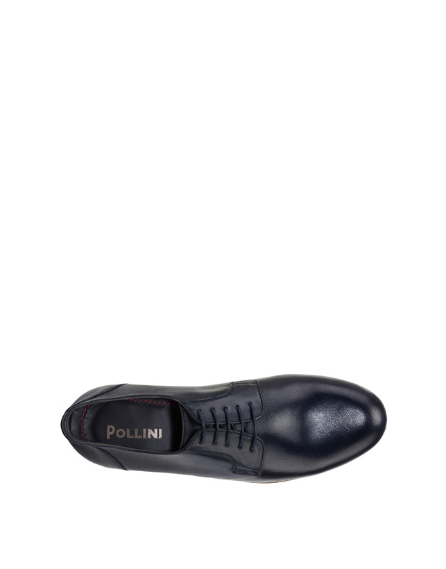 Pollini Derby In Capra Flexy Blu Qualità Garantita