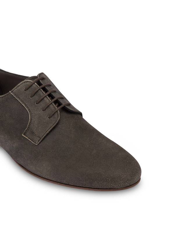 Pollini Derby In Scamosciato Flexy Grafite Pezzi Unici
