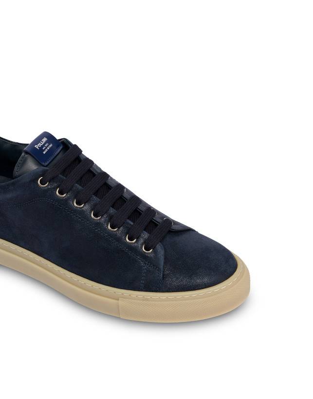 Pollini Sneakers In Crosta Tennis Club Blu Prezzo Ridotto