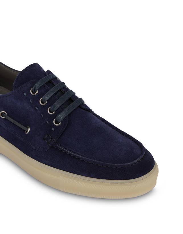 Pollini Scarpa Da Barca In Crosta Holiday Blu Sottocosto