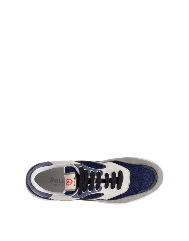 Pollini Sneakers Multicolor B-side Blu/grafite/navy/bianco/azzurro/mais Sconto