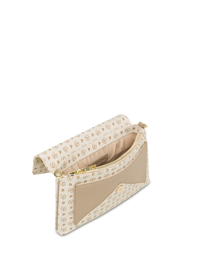 Pollini Borsa A Spalla Heritage Logo Classic Avorio/ghiaccio Vendita Economica