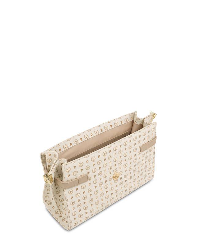 Pollini Borsa A Mano Strutturata Heritage Logo Classic Avorio/ghiaccio I Più Venduti