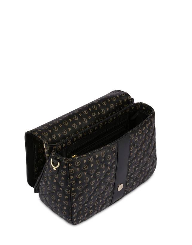 Pollini Borsa A Spalla Heritage Matelassé Nero/nero Saldi Di Fabbrica