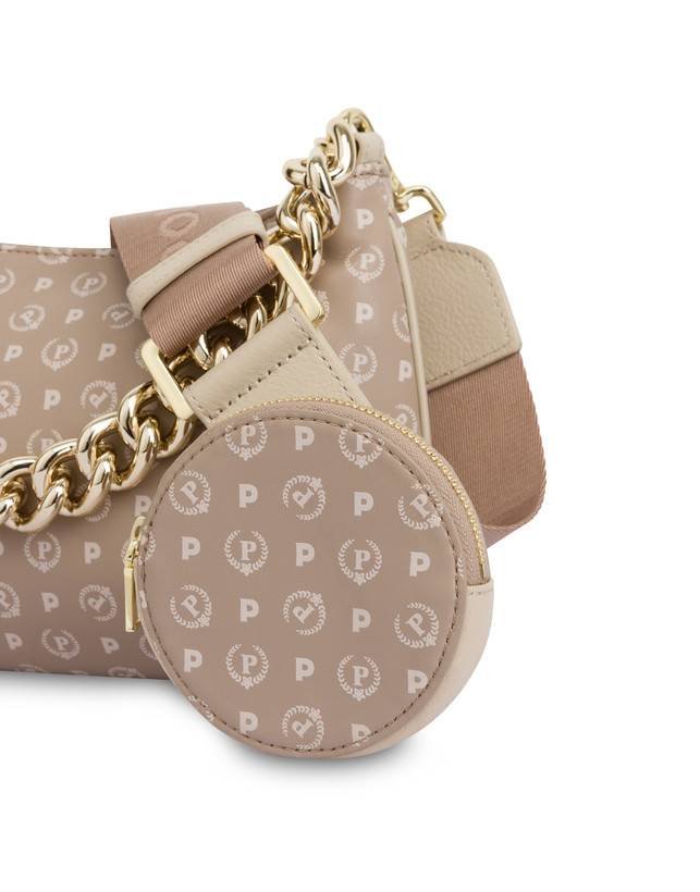 Pollini Borsa A Tracolla Con Catena Heritage Soft Touch Beige/avorio Negozio online di fabbrica