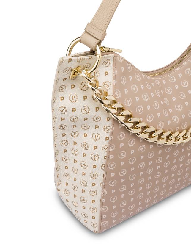 Pollini Tote Bag In Pvc Heritage Soft Touch Avorio/beige/ghiaccio Offerta speciale
