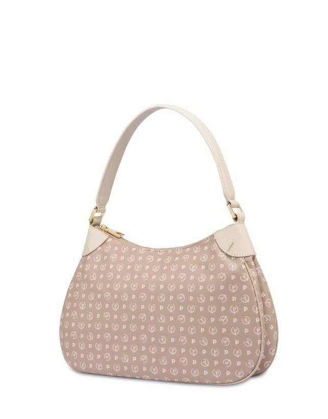 Pollini Borsa A Spalla In Pvc Heritage Soft Touch Beige/avorio Comprare a buon mercato