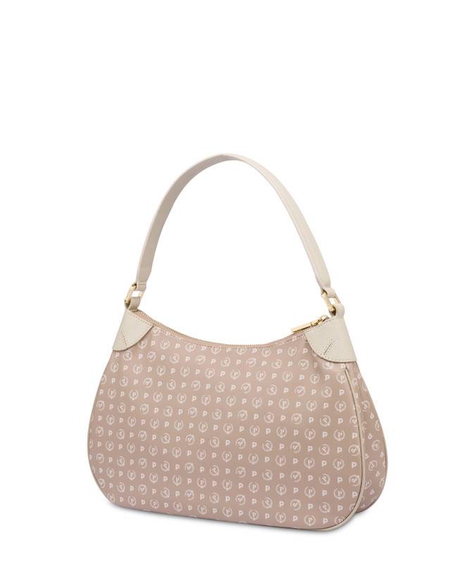 Pollini Borsa A Spalla In Pvc Heritage Soft Touch Beige/avorio Comprare a buon mercato