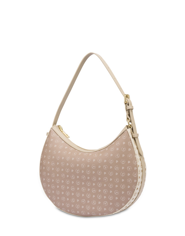 Pollini Hobo Bag In Pvc Heritage Soft Touch Avorio/beige/ghiaccio Fornitura limitata