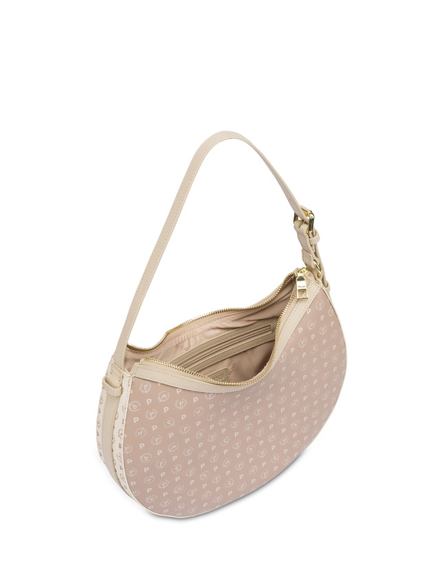 Pollini Hobo Bag In Pvc Heritage Soft Touch Avorio/beige/ghiaccio Fornitura limitata