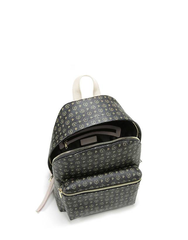 Pollini Zaino Heritage Logo Classic Nero/avorio Offerta per la Festa della Mamma