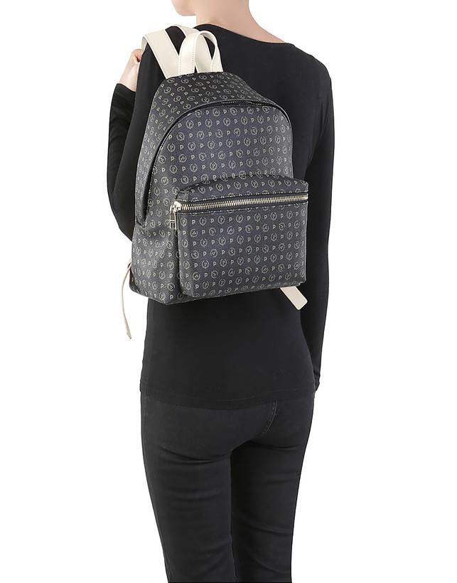 Pollini Zaino Heritage Logo Classic Nero/avorio Offerta per la Festa della Mamma