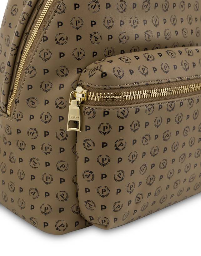 Pollini Zaino Heritage Soft Touch Taupe/nero Offerta temporanea