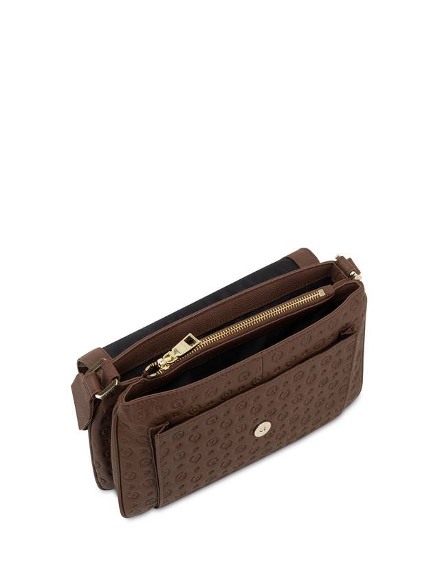 Pollini Borsa A Tracolla Heritage Logo Embossed Marrone Comprane uno, ottenene uno gratis