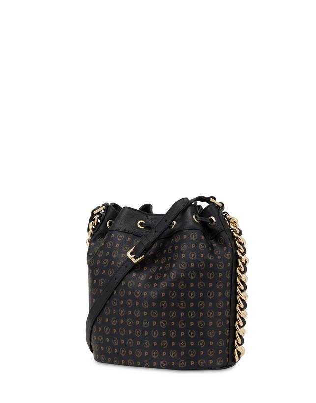 Pollini Borsa A Secchiello Heritage Logo Classic Nero/nero Offerta settimanale