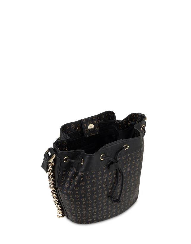 Pollini Borsa A Secchiello Heritage Logo Classic Nero/nero Offerta settimanale