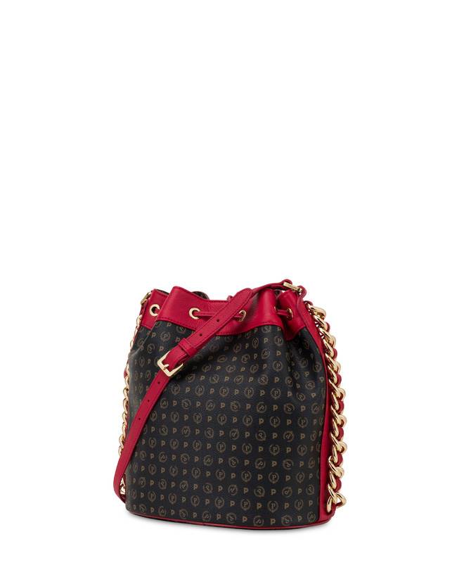Pollini Borsa A Secchiello Heritage Logo Classic Nero/lacca Ritorno libero