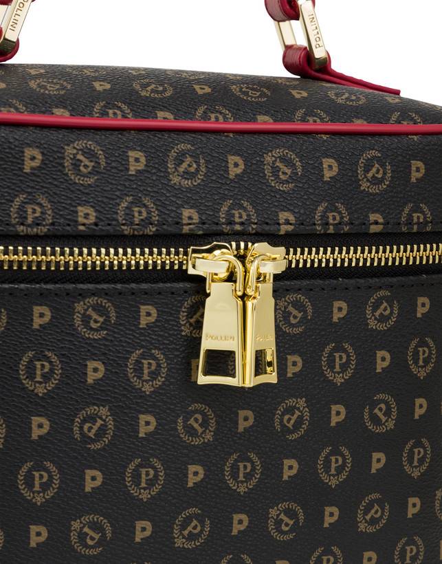 Pollini Borsa Beauty Piccola Heritage Logo Classic Nero/lacca ACQUISTA ORA