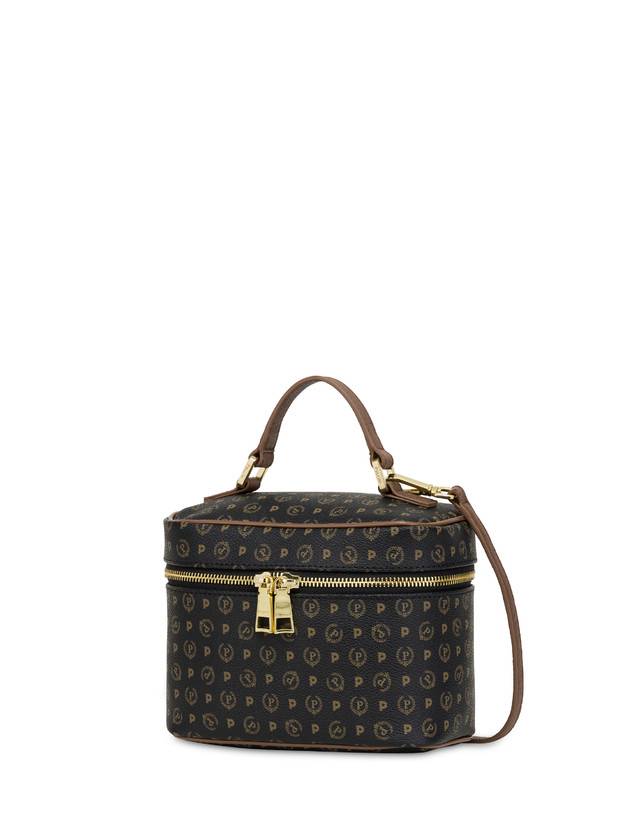 Pollini Borsa Beauty Piccola Heritage Logo Classic Nero/marrone Latest stili
