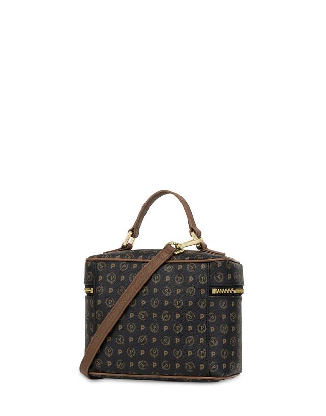 Pollini Borsa Beauty Piccola Heritage Logo Classic Nero/marrone Latest stili