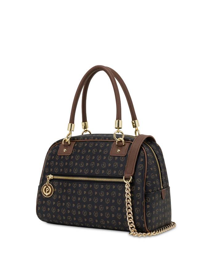 Pollini Bowling Bag Heritage Logo Classic Nero/marrone Fino al 60% di sconto
