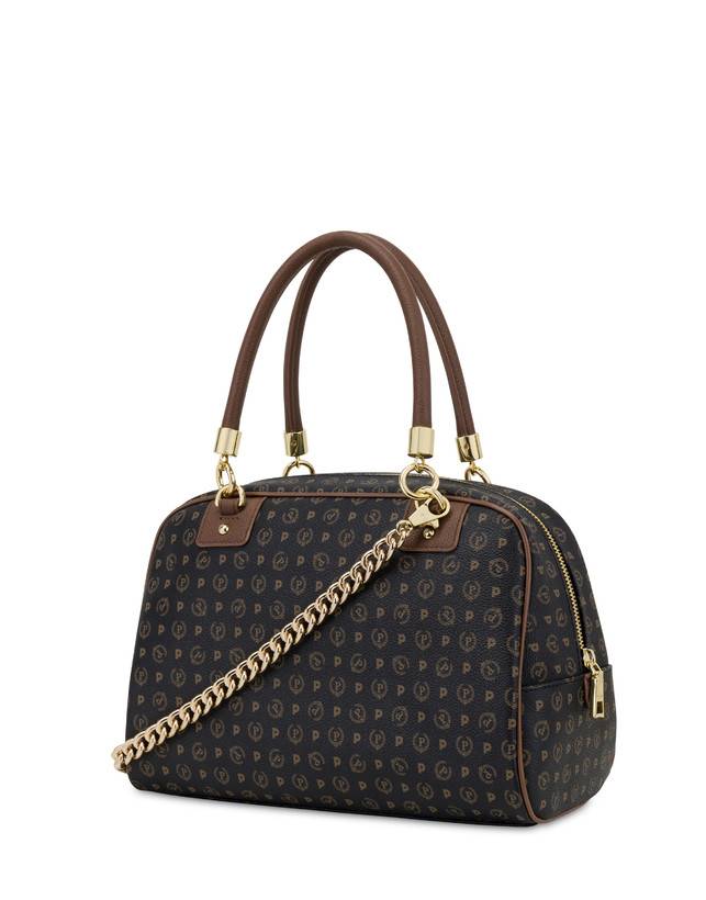 Pollini Bowling Bag Heritage Logo Classic Nero/marrone Fino al 60% di sconto