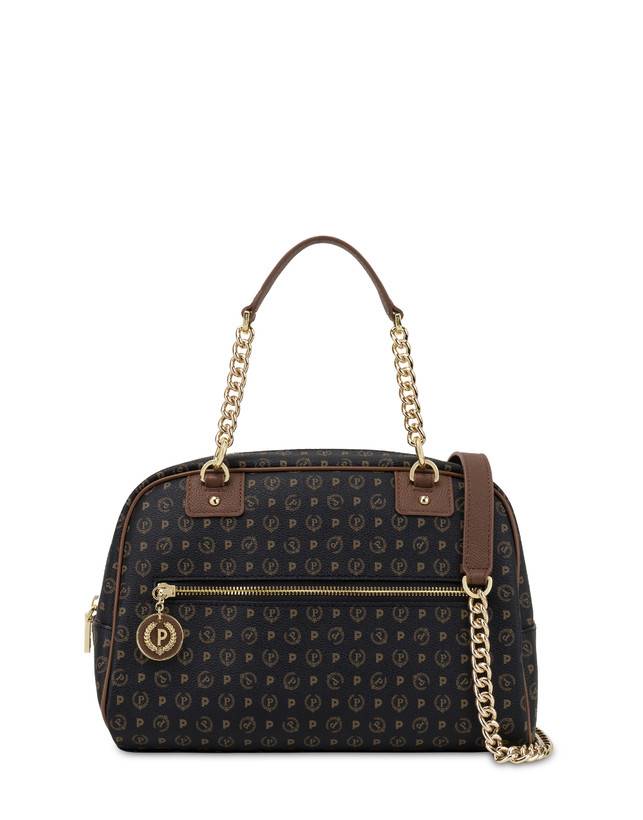 Pollini Bowling Bag Heritage Logo Classic Nero/marrone Fino al 60% di sconto
