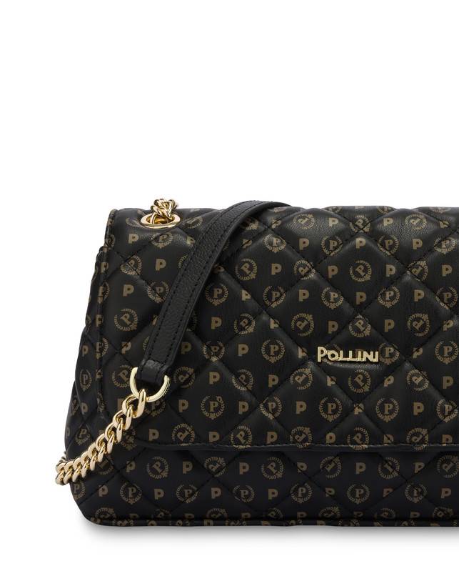 Pollini Borsa A Spalla Heritage Matelassé Nero/nero Fino al 55% di sconto