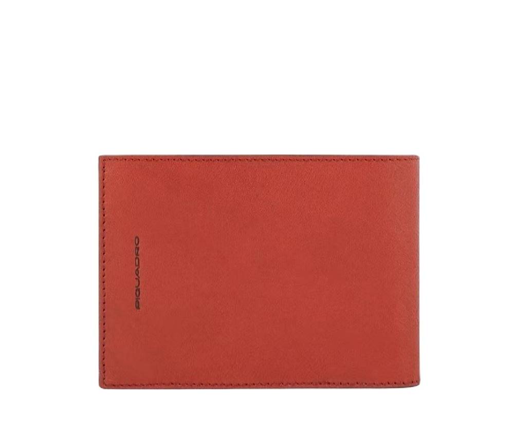 PIQUADRO  Portafoglio Piquadro Uomo in Pelle Arancione Shopping Online