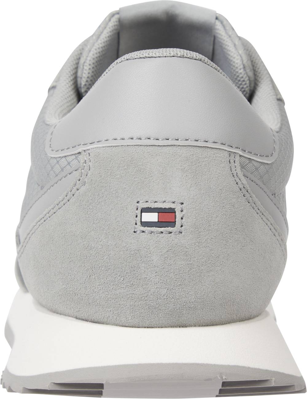 TOMMY JEANS  Sneakers Grigie Uomo in Pelle e Tessuto Tommy Jeans I Più Venduti