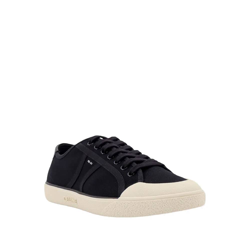 CELINE  Sneakers Uomo Celine Alan in Tela Nera In Saldo