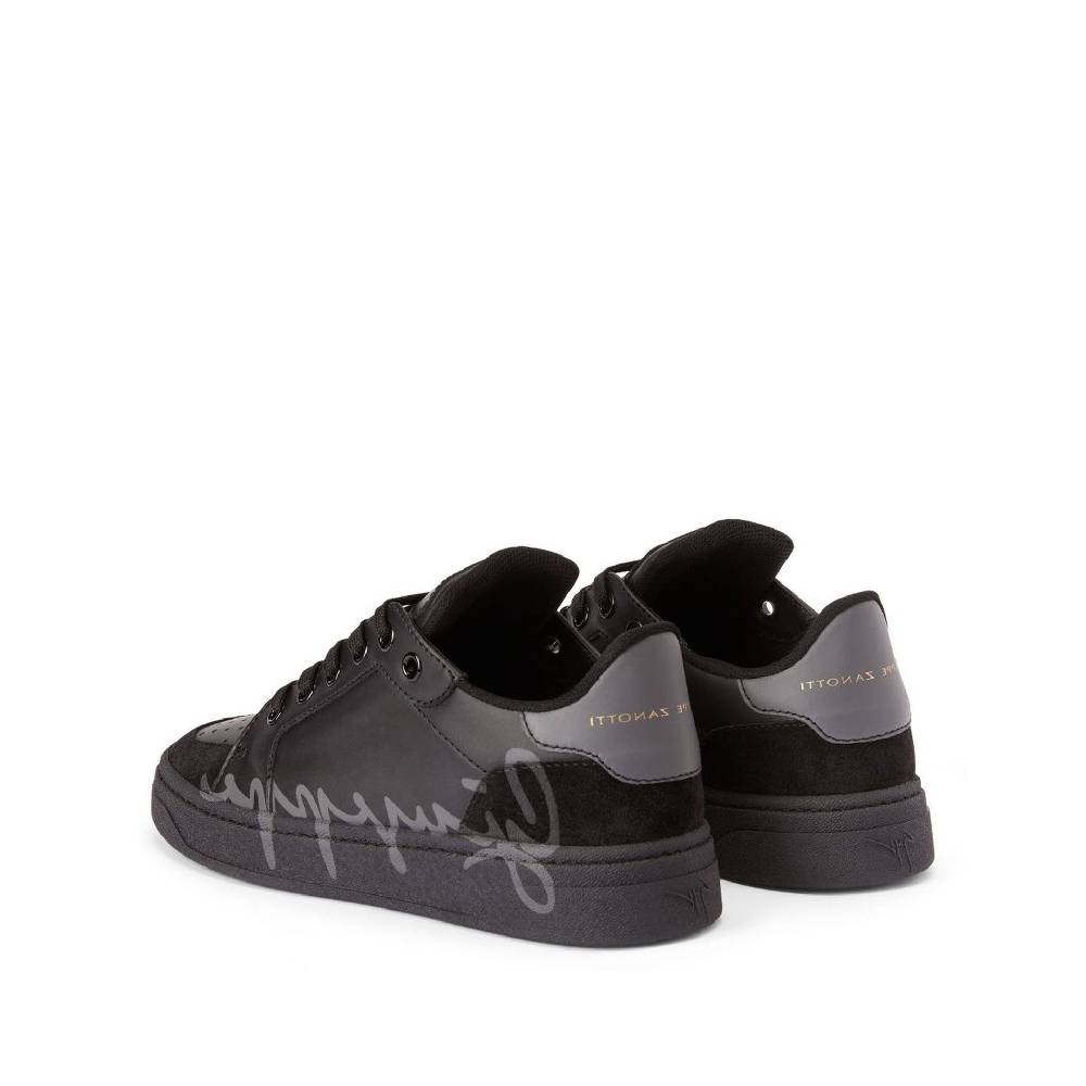 GIUSEPPE ZANOTTI DESIGN  Sneakers Basse in Pelle di Vitello Nera Giuseppe Zanotti Italy