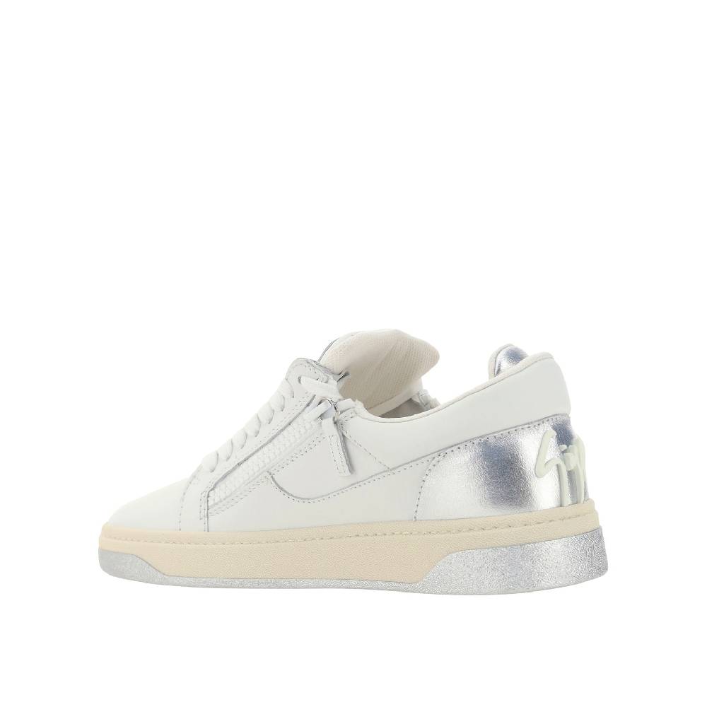 GIUSEPPE ZANOTTI DESIGN  Sneakers Basse da Uomo in Pelle Bianca Giuseppe Zanotti Italia