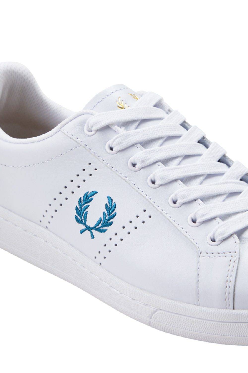 FRED PERRY  Sneakers Bianche in Pelle Fred Perry B721 In Linea