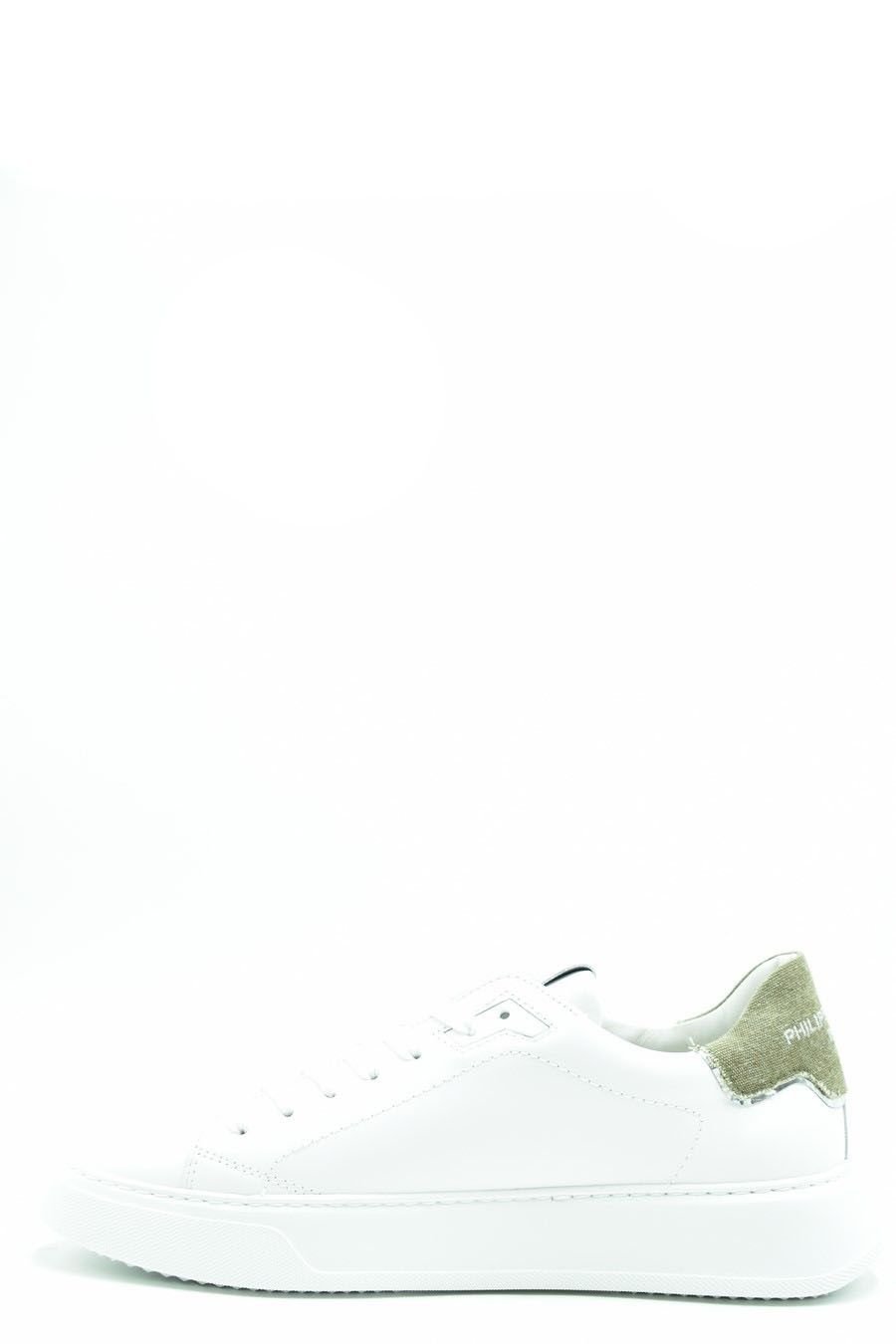 PHILIPPE MODEL  Sneakers in Pelle Bianca Uomo Philippe Model BTLUVCD2 Vendita