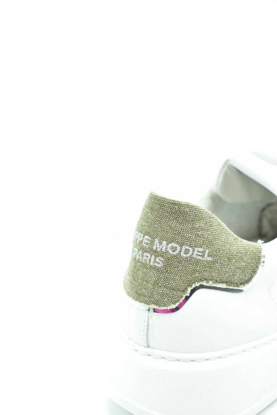 PHILIPPE MODEL  Sneakers in Pelle Bianca Uomo Philippe Model BTLUVCD2 Vendita
