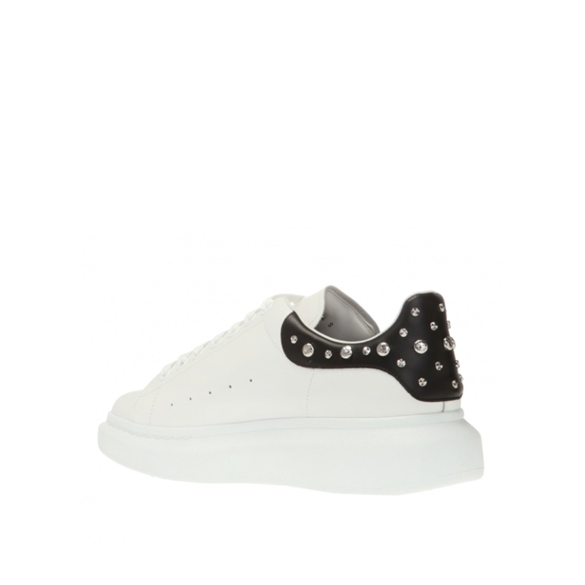 ALEXANDER MCQUEEN  Sneakers in Pelle Borchiata Bianche Alexander McQueen Uomo Qualità Garantita