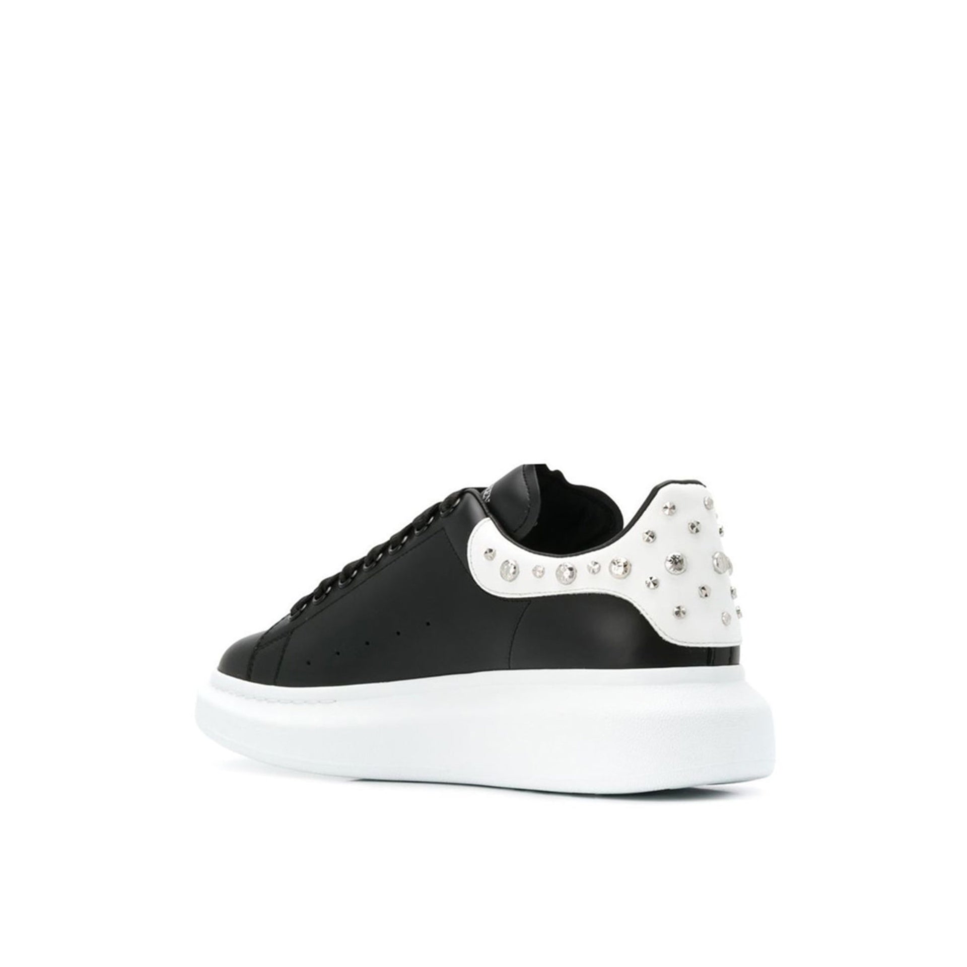 ALEXANDER MCQUEEN  Sneakers Alexander McQueen Nere in Pelle Borchiata Negozi Online