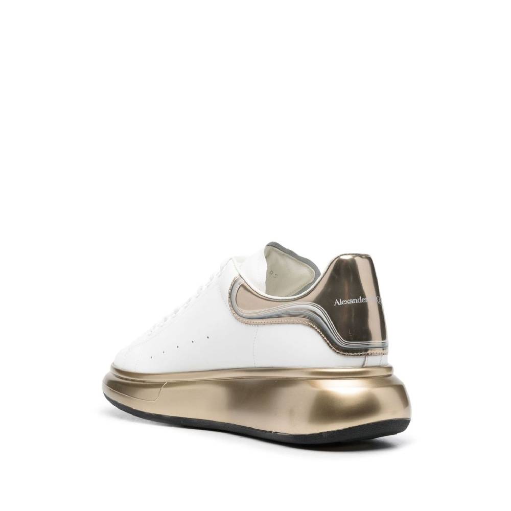 ALEXANDER MCQUEEN  Sneakers di Pelle Bianca Alexander McQueen Uomo Acquista Ora