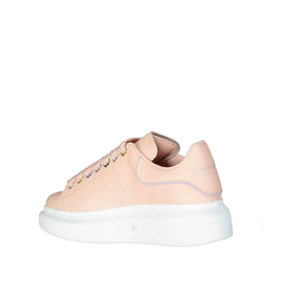ALEXANDER MCQUEEN  Sneakers Oversize in Pelle Rosa Alexander McQueen Novità