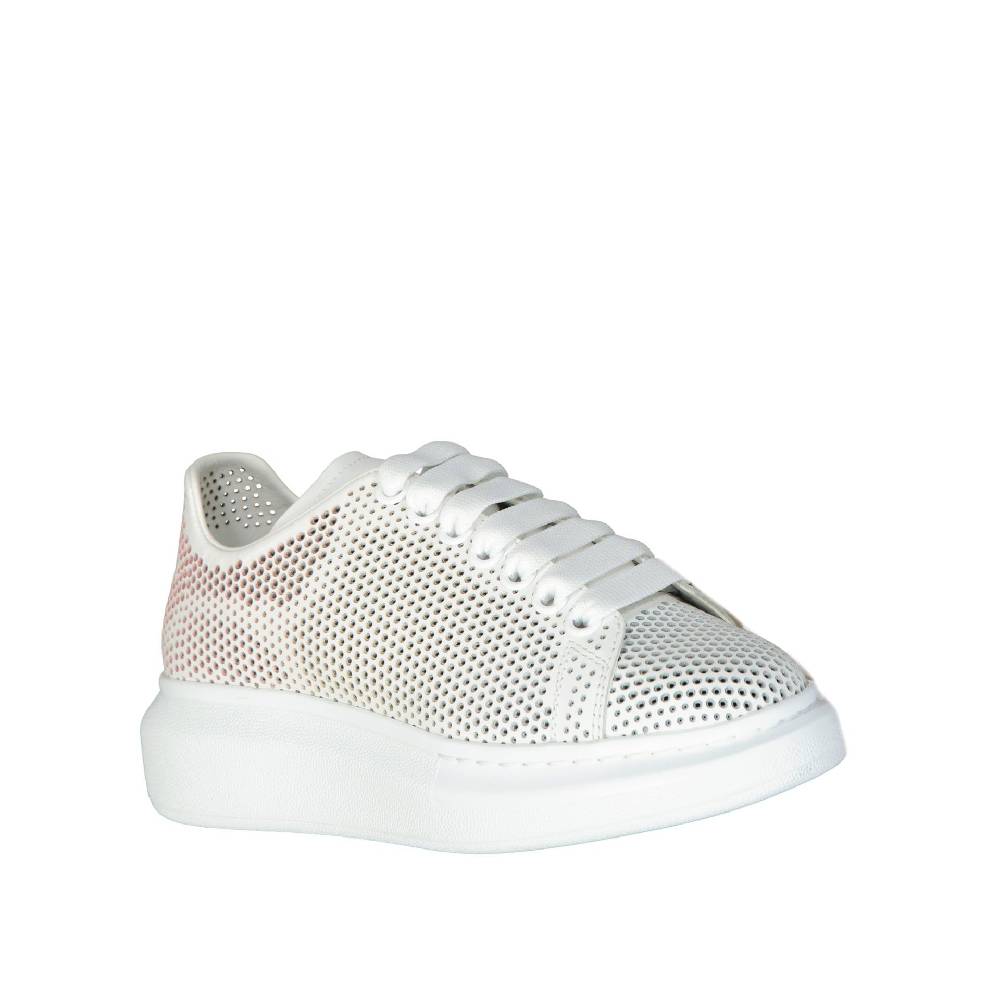 ALEXANDER MCQUEEN  Sneakers Oversize in Pelle Bianca Alexander McQueen Economico