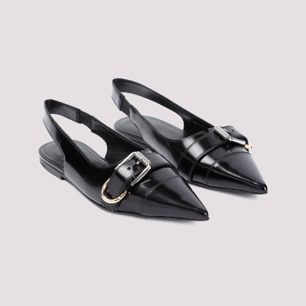 GIVENCHY  Ballerine Givenchy in Pelle di Vitello Nera Outlet