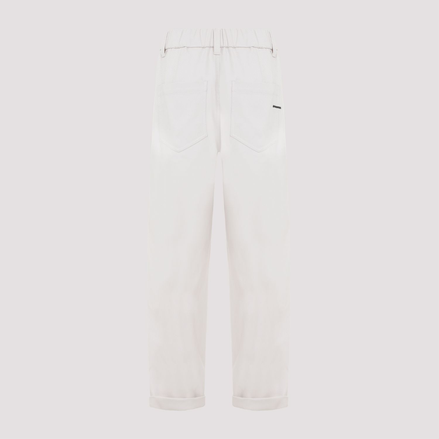 BRUNELLO CUCINELLI  Pantaloni in Cotone Elasticizzato Brunello Cucinelli - Color Carne 2025