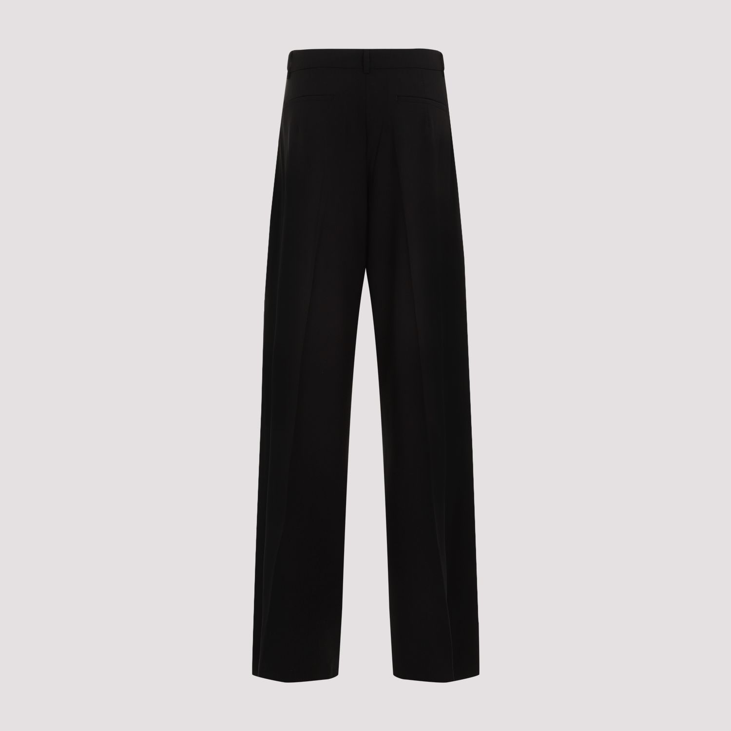 SPORTMAX  Pantaloni Sportmax Ampia Gamba Lana Vergine Nero Vendita