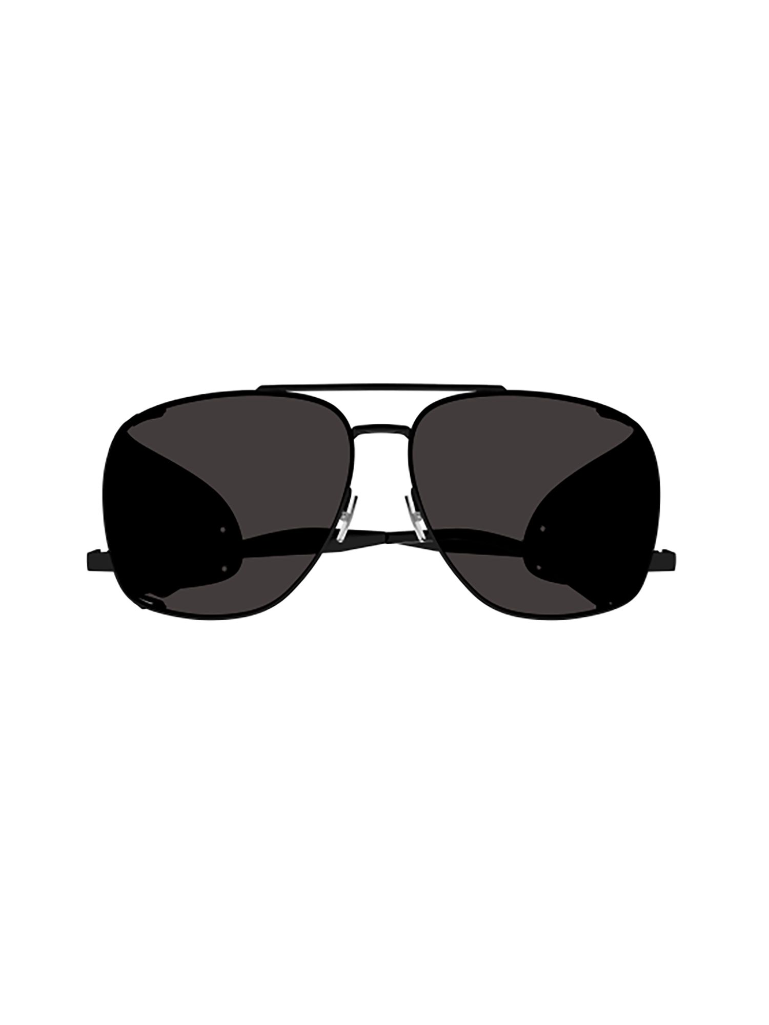 SAINT LAURENT  Occhiali da Sole Neri SAINT LAURENT SL 653 con Spoiler in Pelle per Donna Affare Del Giorno